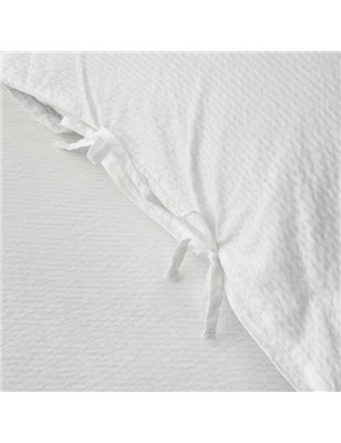Nau Pruva White Duvet Cover Set Queen Size - Queen Size | Enplus Home