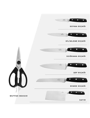Karaca Create 8 Pcs Knife Set | Enplus Home
