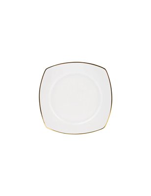 Karaca Adelia 24 Pcs Gold Yarim Kare Dinnerware Set | Enplus Home