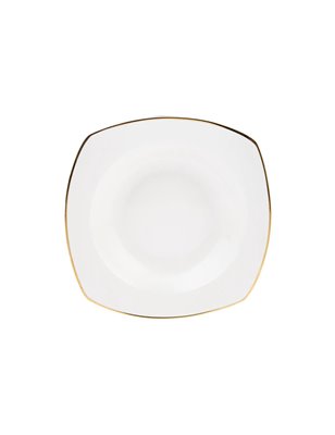 Karaca Adelia 24 Pcs Gold Yarim Kare Dinnerware Set | Enplus Home