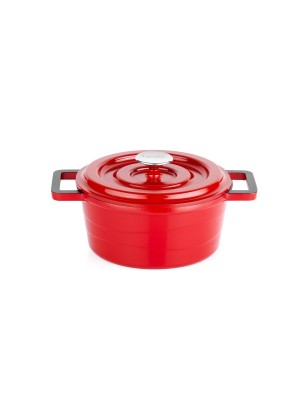 Schafer Pro Cast Iron Cookware Set 7 Pieces-Red | Enplus Home