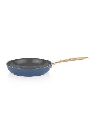 Schafer Sapphire 7 Pieces Ceramic Cookware Set-Blue/Gold