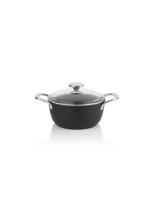 Schafer Night Sky Ceramic Cookware Set 7 Pieces-Black