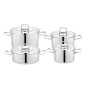 Schafer New Prime Steel Cookware Set-8 Pieces-Inox Schafer New Prime Steel Cookware Set-8 Pieces-Inox