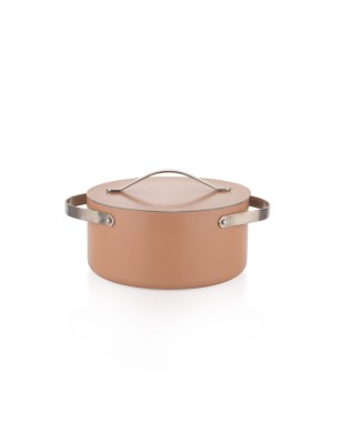 Schafer Moonlight Ceramic Cookware Set 7 Pieces-Rosegold | Enplus Home