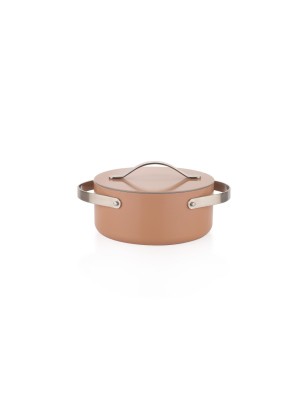 Schafer Moonlight Ceramic Cookware Set 7 Pieces-Rosegold | Enplus Home