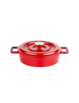 Schafer Pro Cast Iron Cookware Set 7 Pieces-Red | Enplus Home